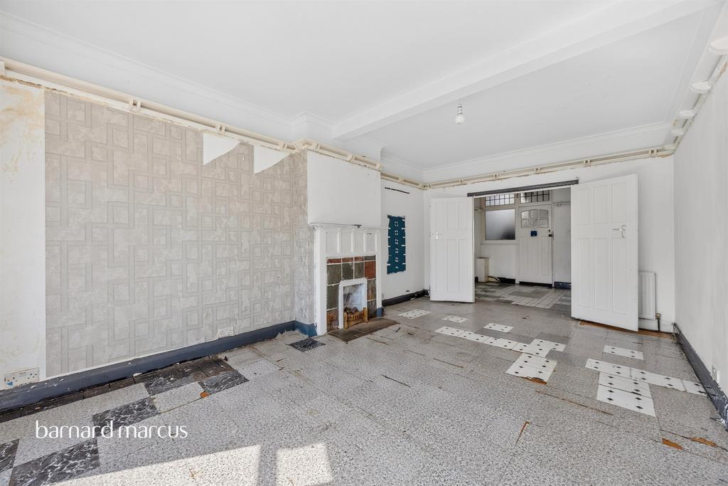 Living room, fireplace