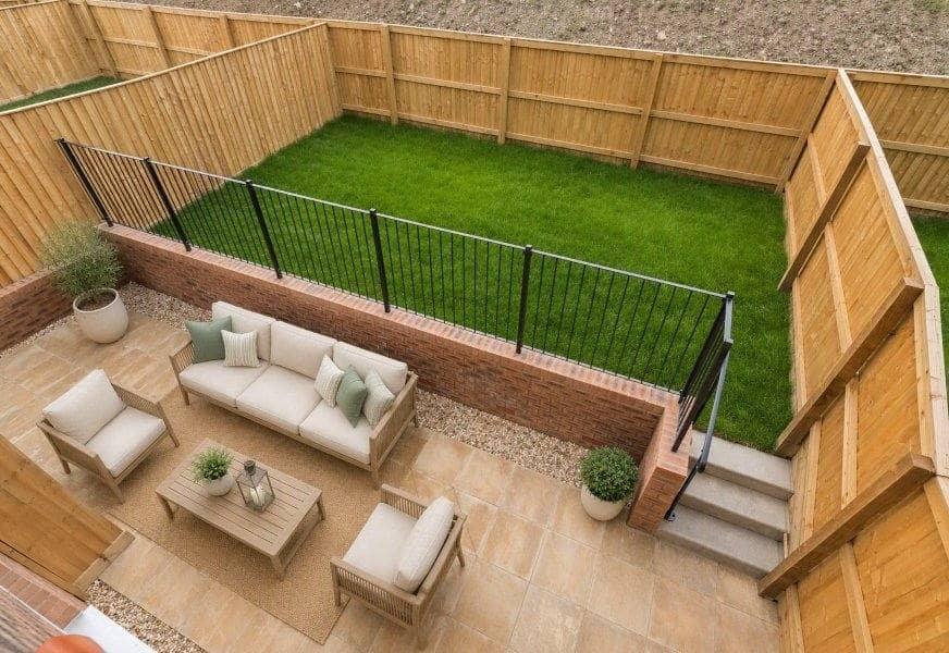 Patio view, garden