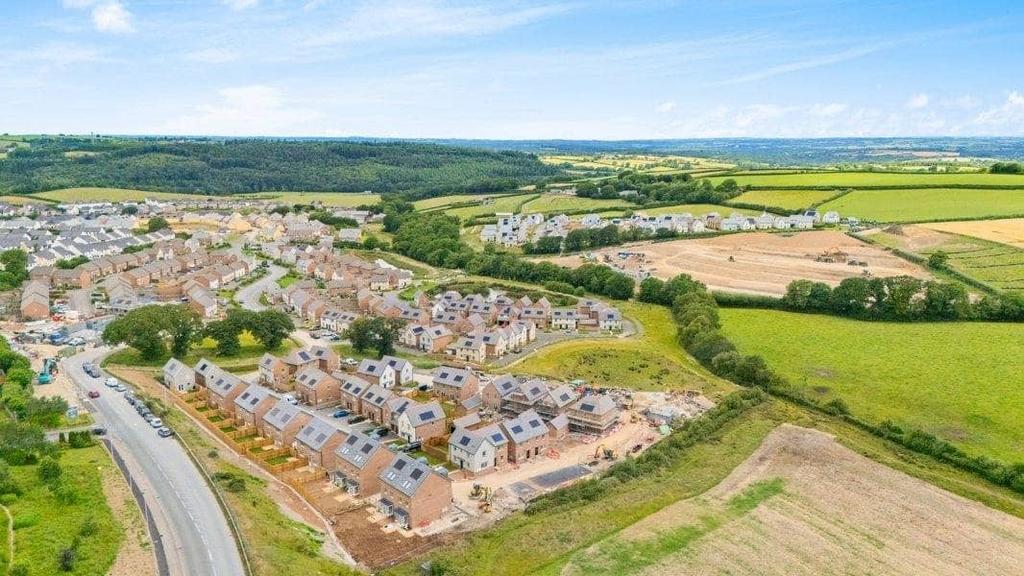 Aerial view, land