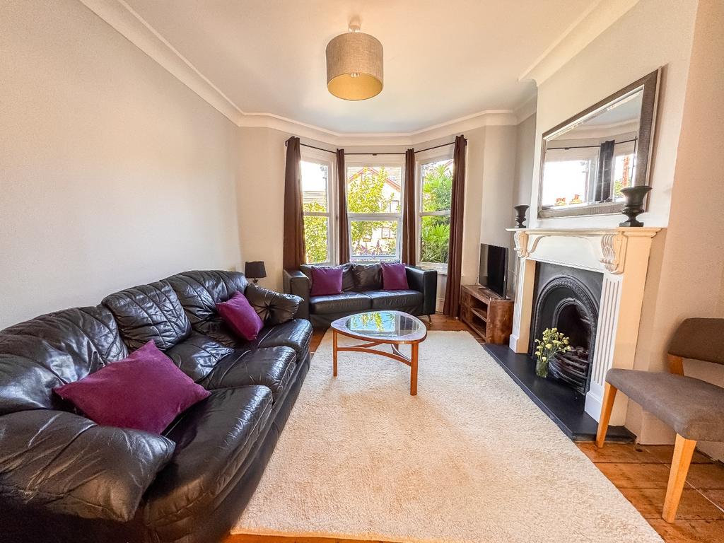 Living room, fireplace