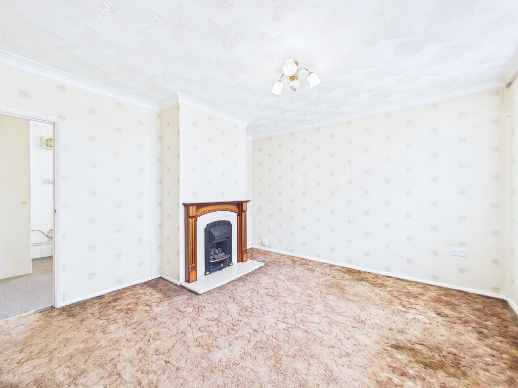 Living room, fireplace