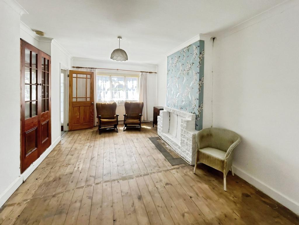 Living room, fireplace