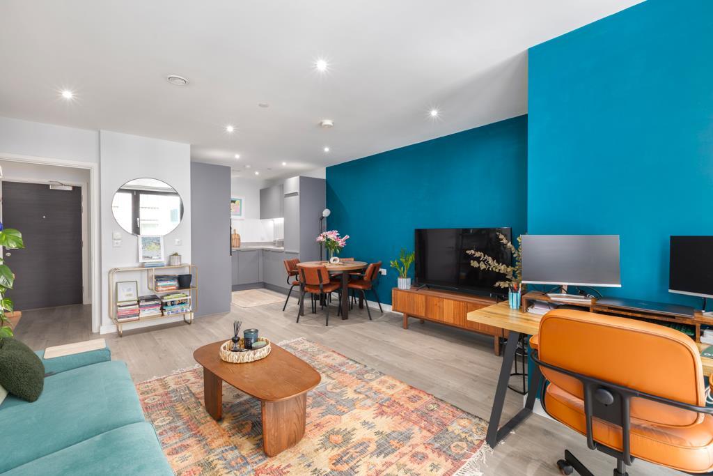 Living room, fireplace