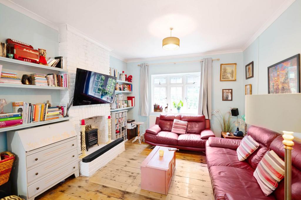 Living room, fireplace