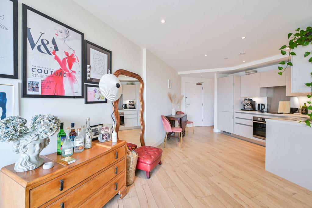 Open-plan living area, open plan living