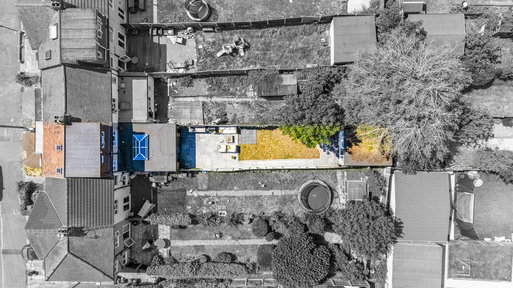 Aerial view, land