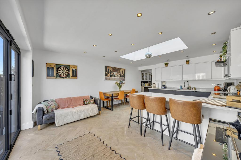 Open-plan living area, open plan living