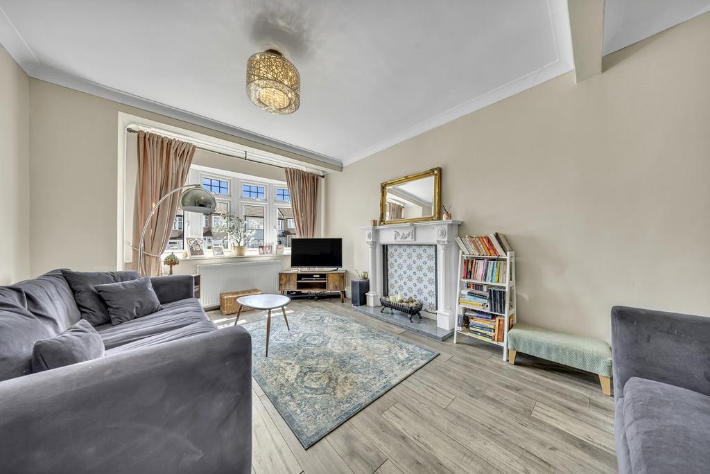 Living room, fireplace