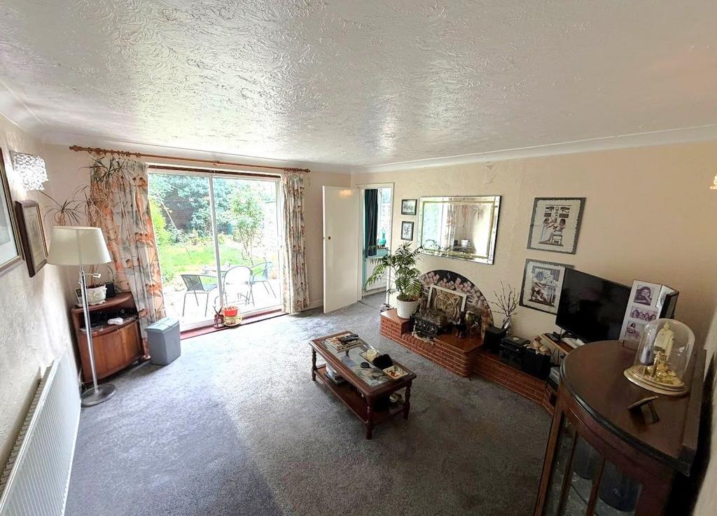 Living room, fireplace