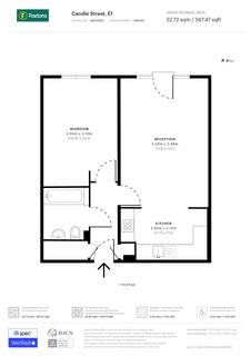1 bedroom flat for sale, Firewatch Court, 2 Candle Street, London, E1