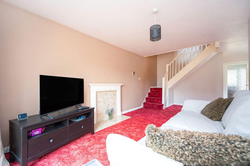 Living room, fireplace