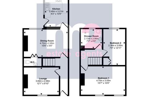 2 bedroom end of terrace house for sale, Camelot Place, Newport NP19