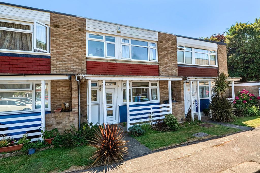 Semi-detached house exterior, driveway