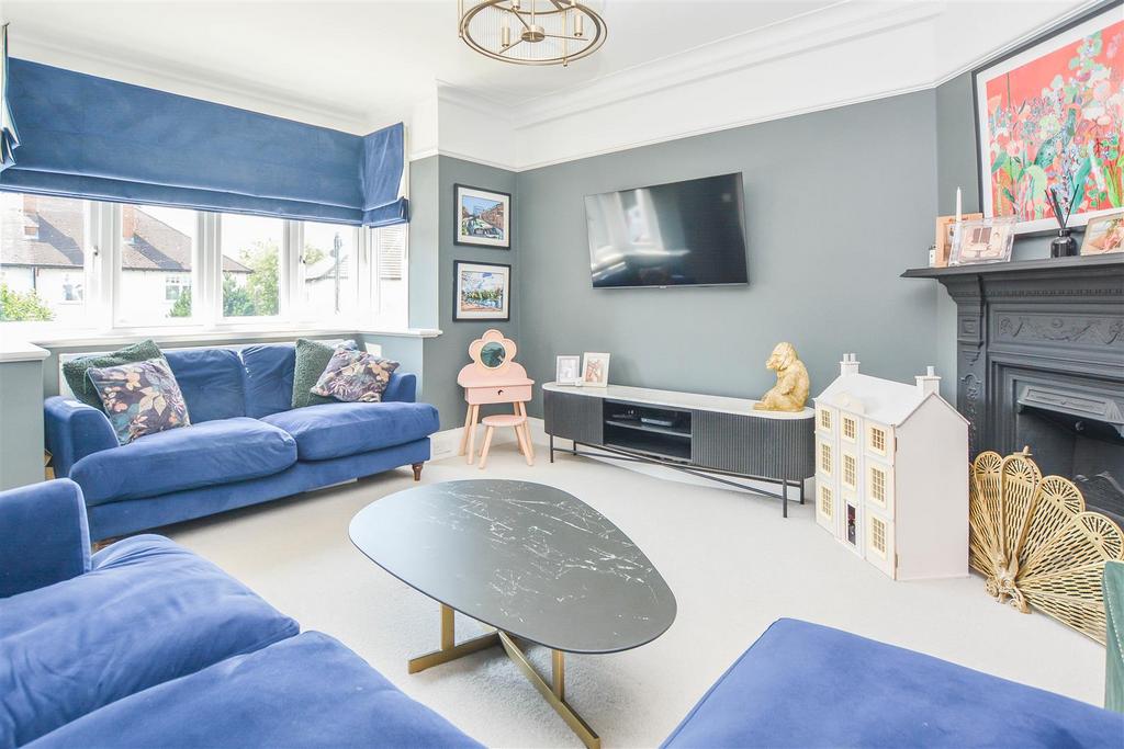 Living room, fireplace