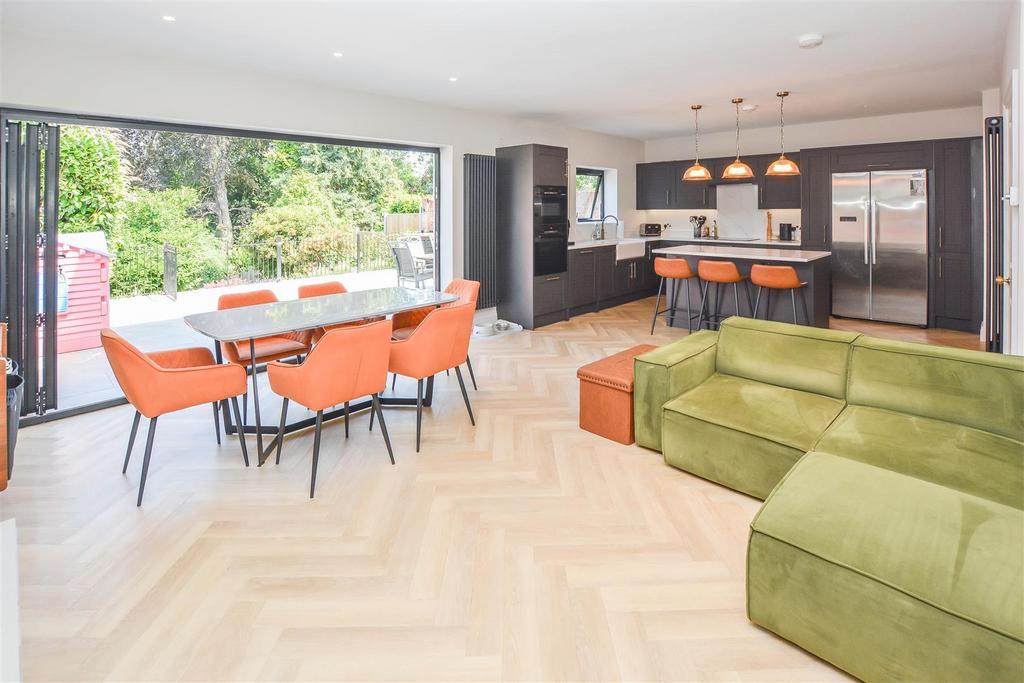 Open-plan living area, open plan living
