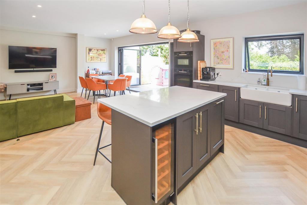 Open-plan living area, open plan living