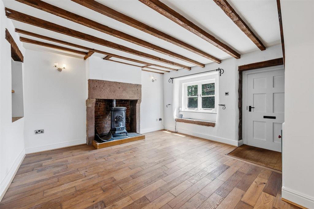 Living room, fireplace