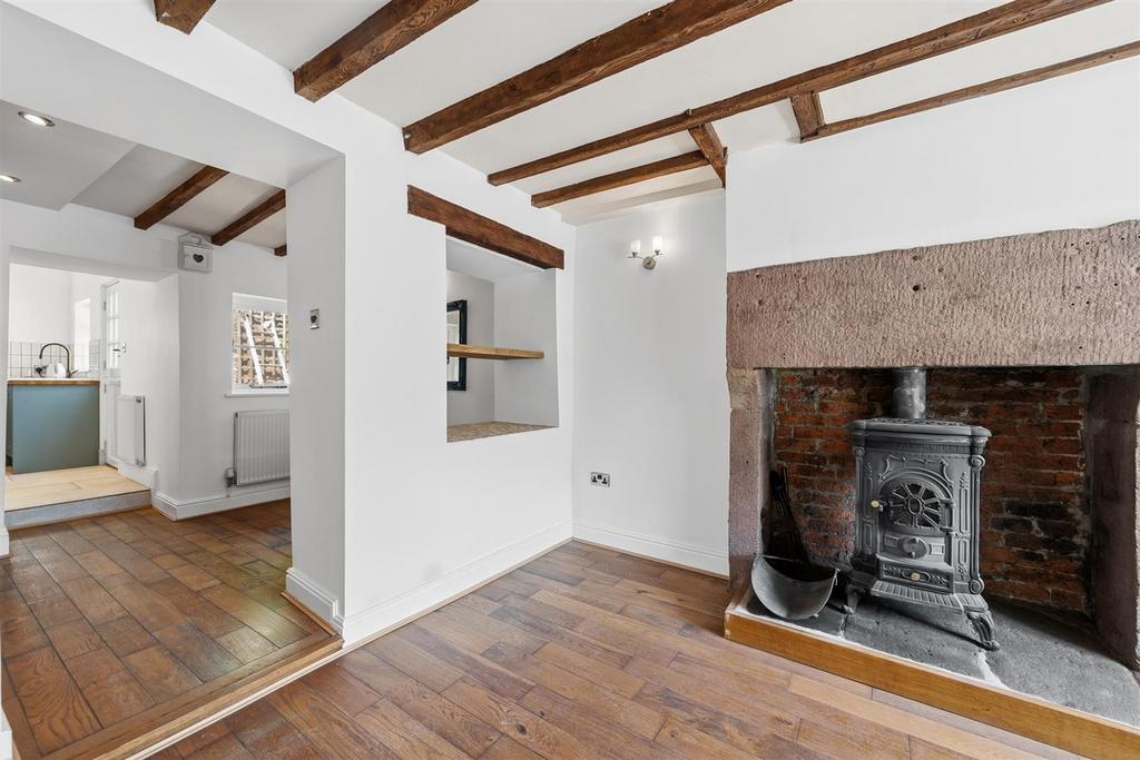 Living room, fireplace