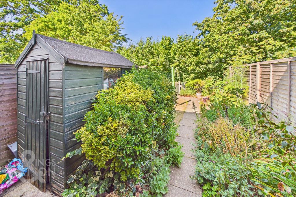 Garden view, out buildings