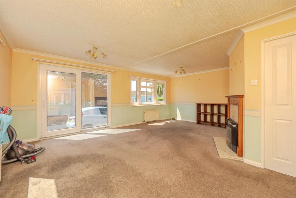 Living room, fireplace
