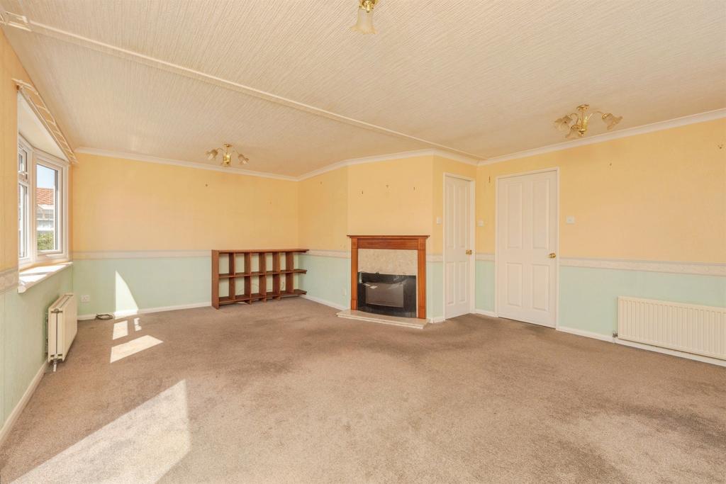 Living room, fireplace