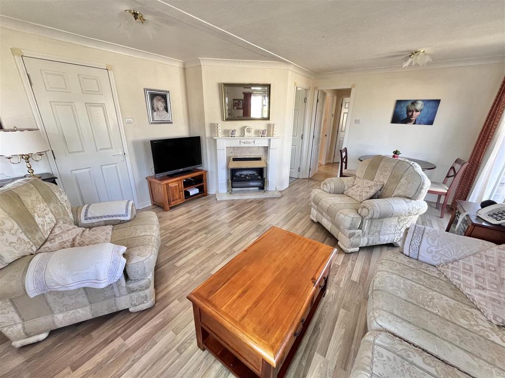 Living room, fireplace