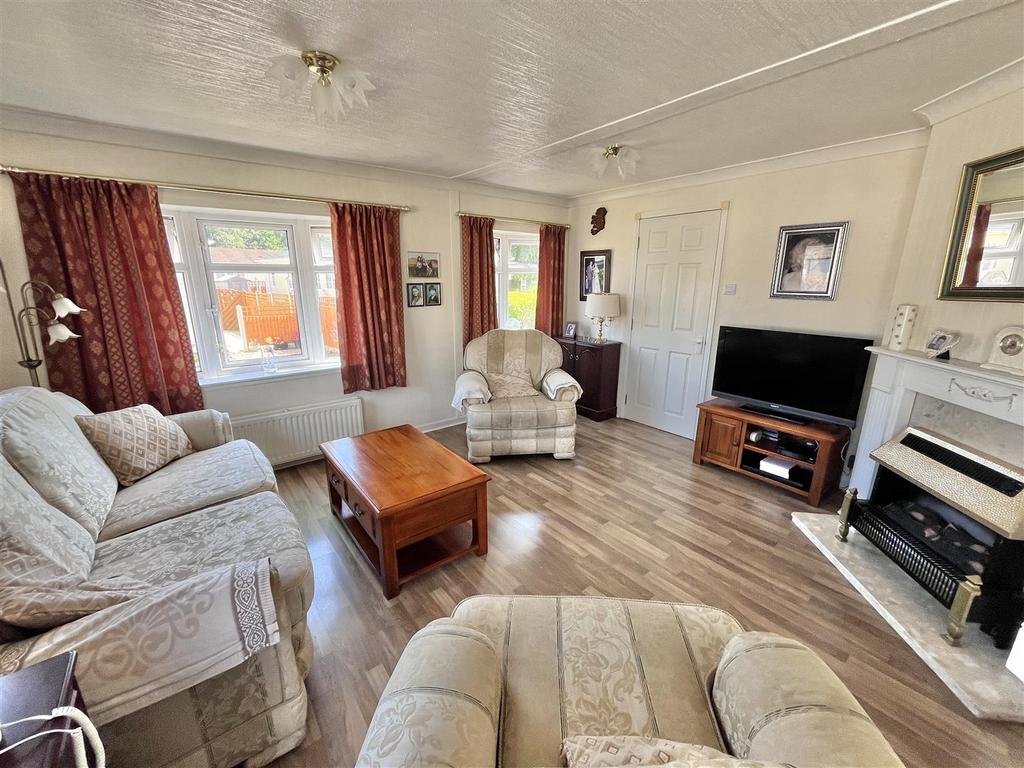 Living room, fireplace