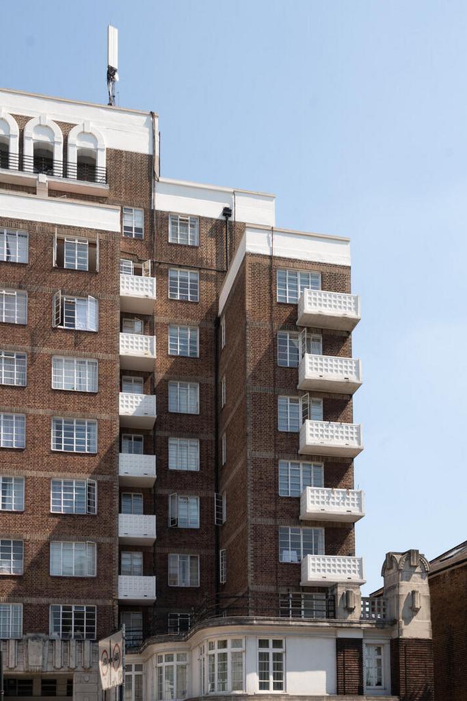 Apartment building facade, block of apartments