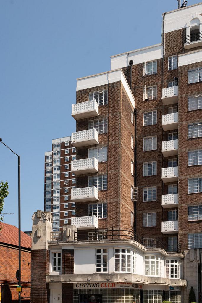 Apartment building facade, block of apartments