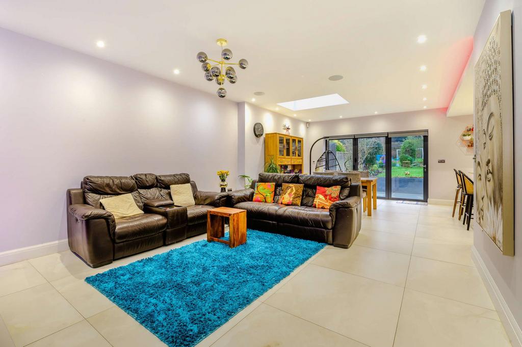 Open-plan living area, open plan living