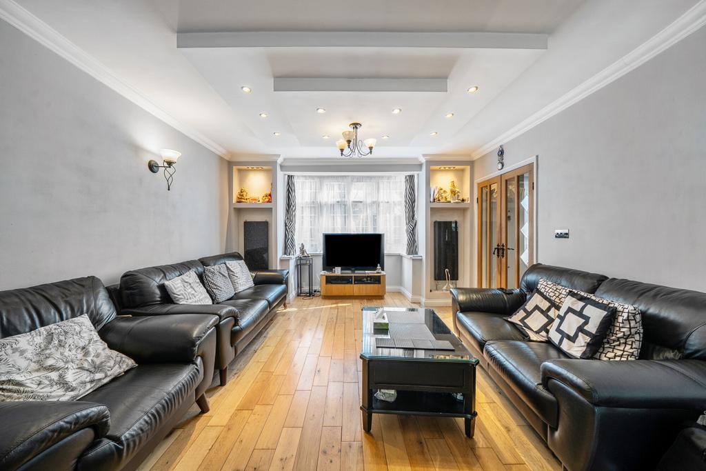 Living room, fireplace