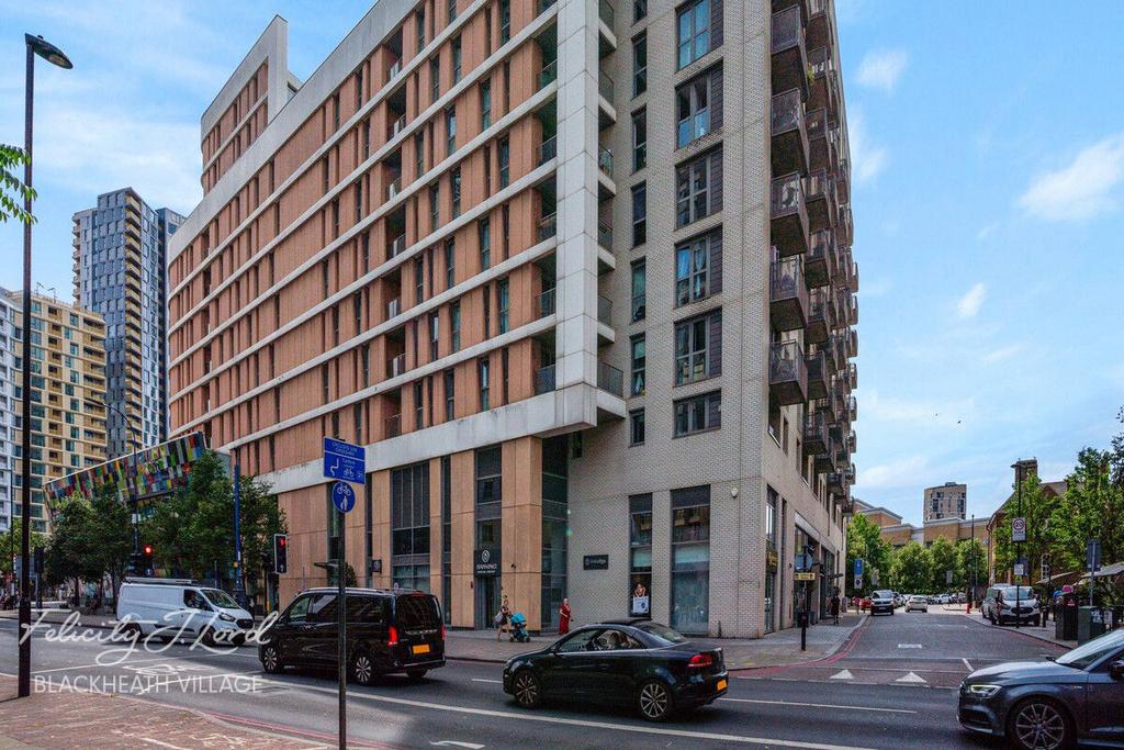 Apartment building facade, block of apartments