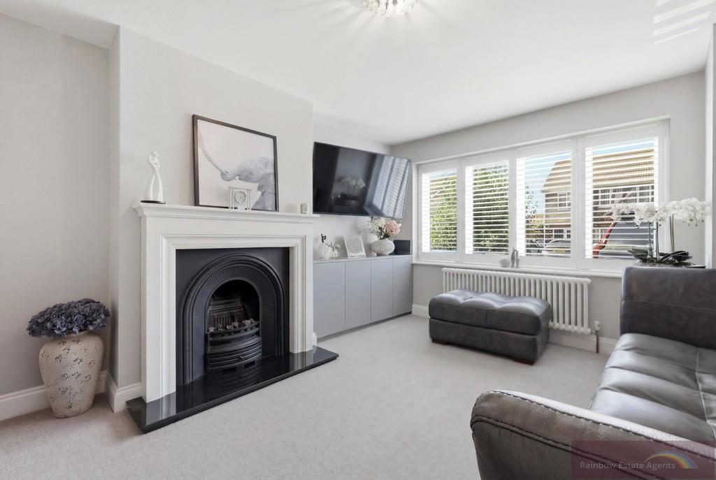 Living room, fireplace