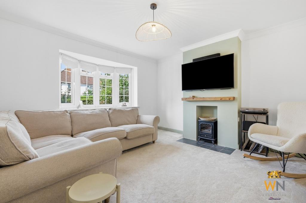 Living room, fireplace