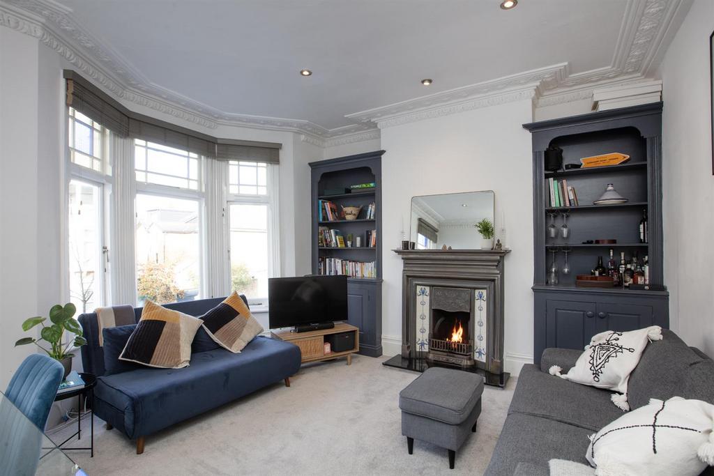 Living room, fireplace