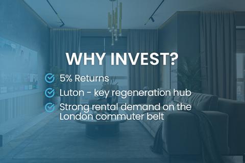 1 bedroom apartment for sale, at New Build Luton Apartment 5% Rental Yields | HandsOff Investment Opportunity, New Build Luton Apartment – 5% Rental Yields LU2