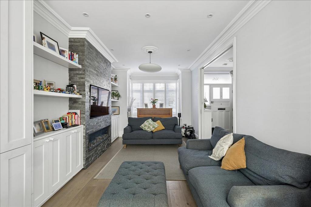 Living room, fireplace