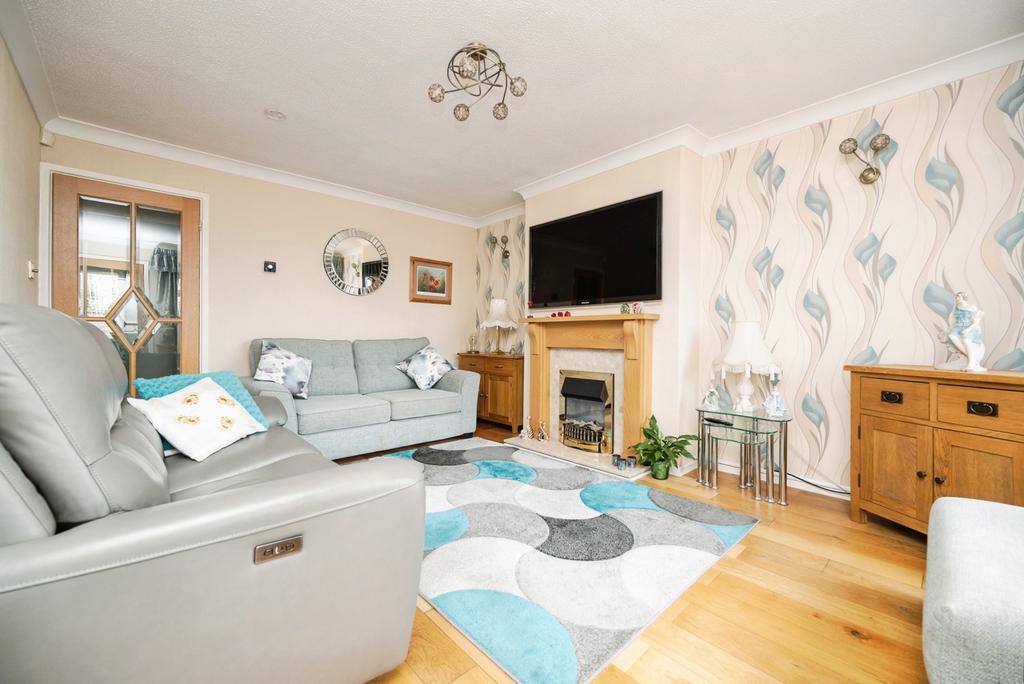 Living room, fireplace