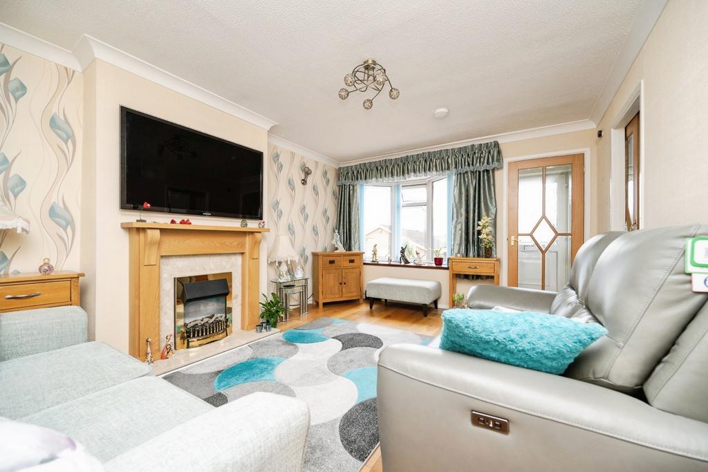 Living room, fireplace