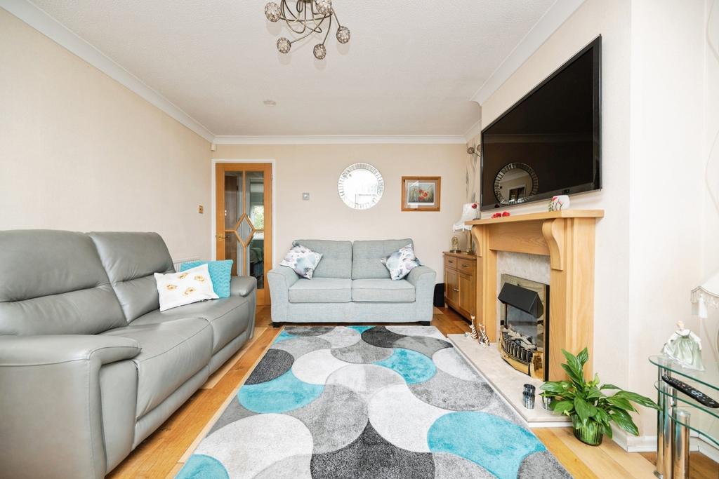 Living room, fireplace