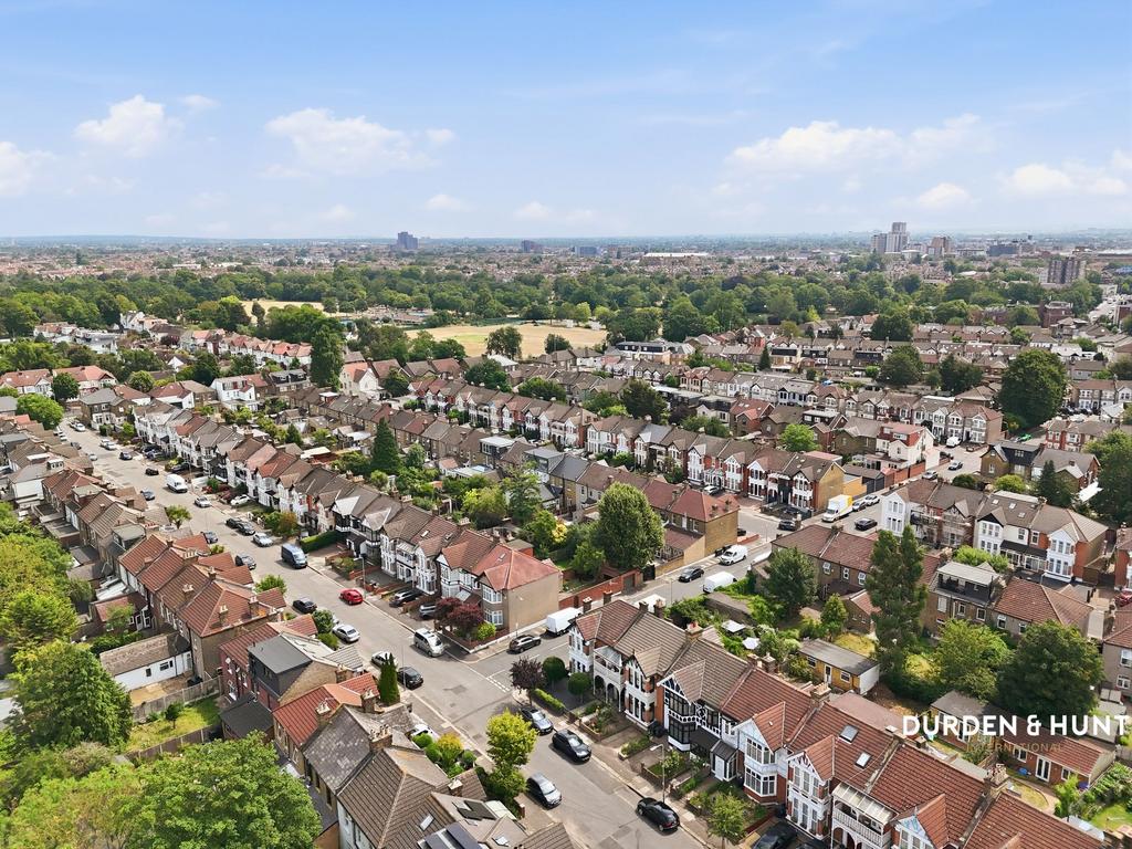 Aerial view, land