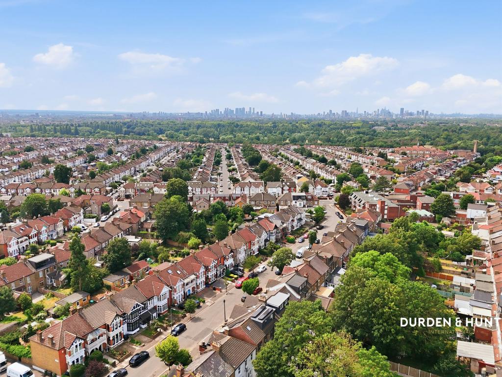 Aerial view, land