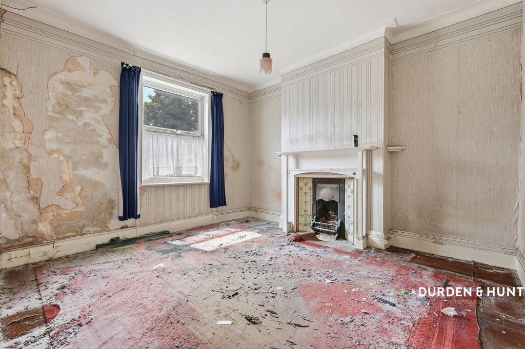 Living room, fireplace