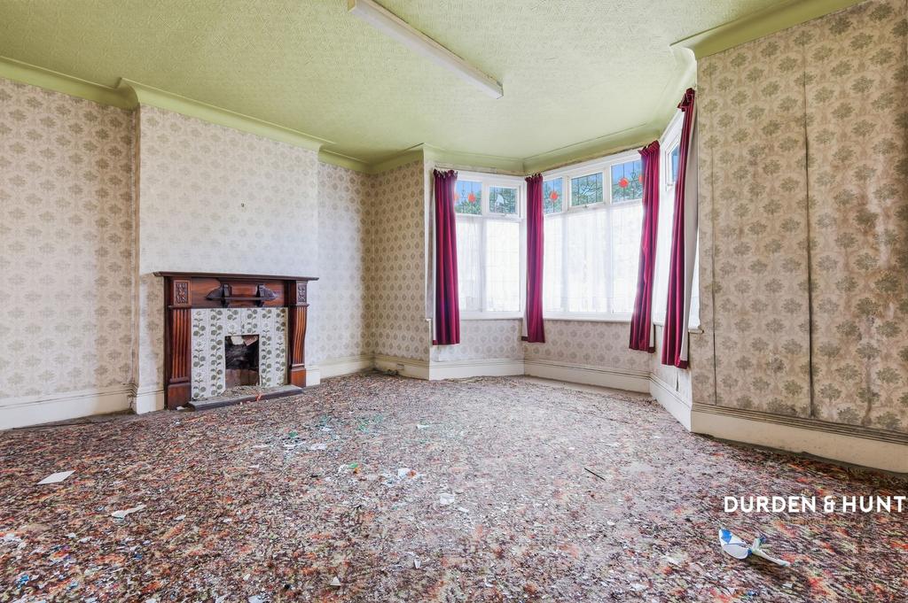 Living room, fireplace