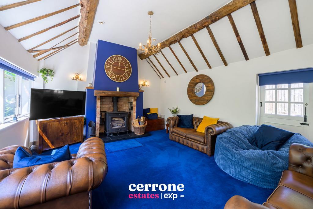Living room, fireplace