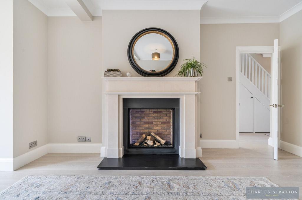 Living room, fireplace