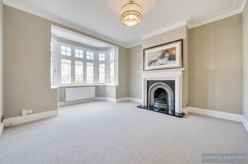 Living room, fireplace