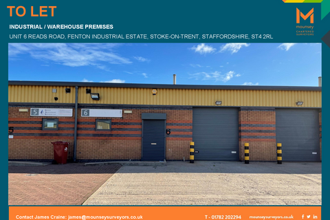 Warehouse to rent, Reads Rd Stoke On Trent ST4 2RL