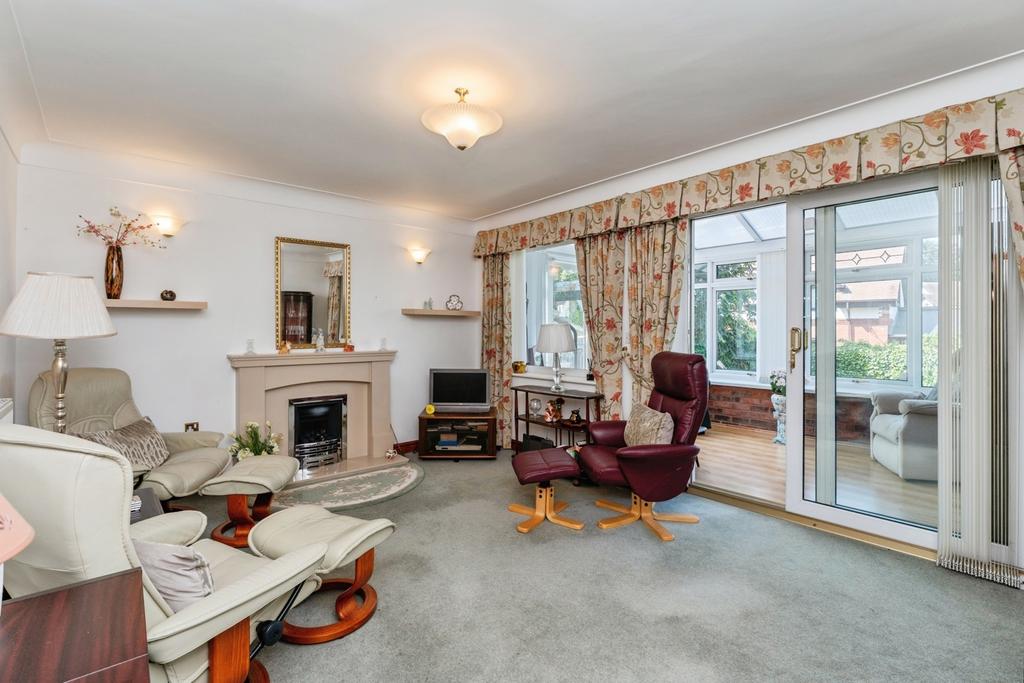 Living room, fireplace