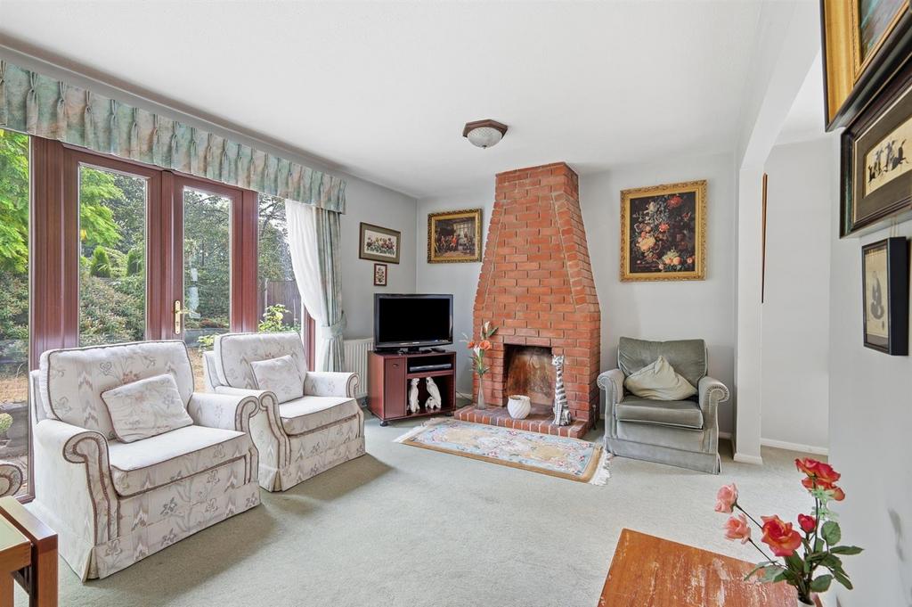 Living room, fireplace